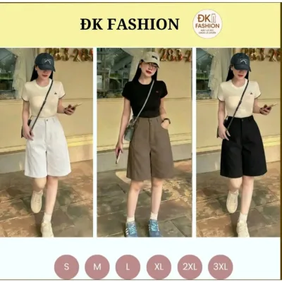 Quần Short Nữ Ống Rộng Lưng Cao ĐK FASHION - Siêu Hack Dáng Cho Các Nàng [Q06]