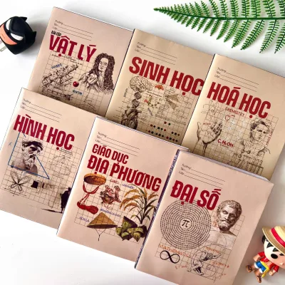 GIẤY BAO TẬP HỌC SINH CẤP 2, CẤP 3 VINTAGE 2025 - GIẤY BỌC VỞ THEO MÔN HỌC - STUDYFUN