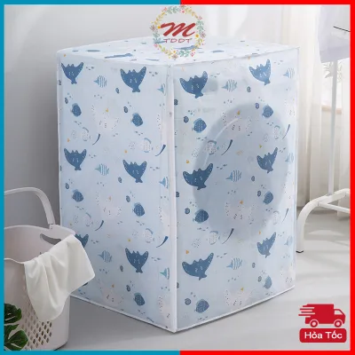 Áo trùm máy giặt hiện đại chất liệu PEVA chống thấm nước, chống bụi, bọc máy giặt cửa trên, cửa trước