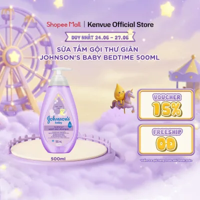 Sữa Tắm Gội Thư Giãn Johnson's Baby Bedtime 500ml