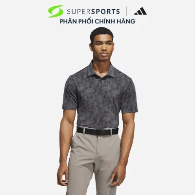 Áo Polo Nam Adidas Ultimate365 Textured Print - Xám - JW1621