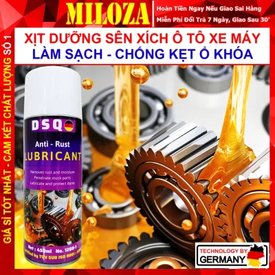 Chai Xịt Vệ Sinh Bảo Dưỡng Sên Xích Ô Tô Xe Máy - Dầu Bôi Trơn Chống Rỉ Sét Chi Tiết Cơ Khí - Dsq Anti Rust [MILOZA]