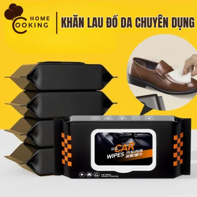Khăn Ướt Lau Nội Thất Ô Tô Làm Sạch & Bảo Vệ, Bảo Dưỡng Và Làm Bóng Nội Thất Ô Tô, Vệ Sinh Đồ Da, Giày, Túi, Áo Da