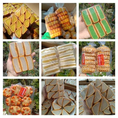 Bánh xà lam dừa tuổi thơ ( xà lam dừa, xà lam đậu, xà lam dừa dứa, cốm sữa nho, bánh dẻo, bánh hoa cúc, bánh dừa nướng )