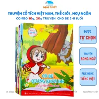 Combo 20 quyển Truyện Cổ Tích Cho Bé - Truyện Ngắn, Song Ngữ, Dễ hiểu, nhiều hình ảnh 2-8 tuổi