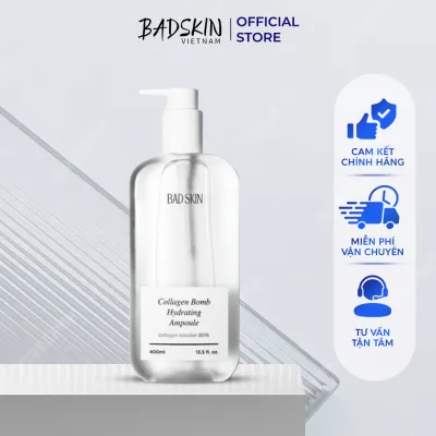 Nước hoa hồng Cấp Ẩm Badskin Collagen Bomb Hydrating Ampoule 400ml