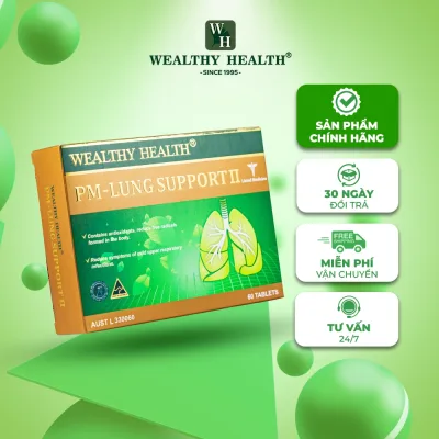 PM-LUNG SUPPORT II - BYE BÉO - Hỗ Trợ Chức Năng Phổi Và Hệ Miễn Dịch Khỏe Mạnh, Hỗ Trợ Và Cải Thiện Chức Năng Hô Hấp