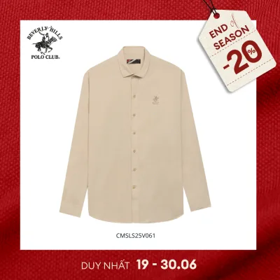 Beverly Hills Polo Club - Men's Slim Fit Long Sleeve Shirt Cmsls25V061
