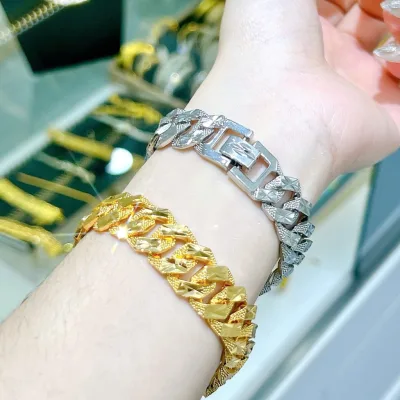 Lắc tay khoen lật vòng tay mắc xích nam nữ Kami trang sức sỉ LL01
