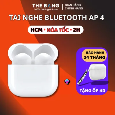Tai Nghe Bluetooth A.P 4 Bản Cao Cấp Pin 8H Bass Căng Đàm Thoại Định Vị Full Chức Năng Sạc Type-C