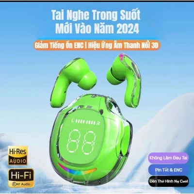 Tai Nghe Không Dây Bluetooth Thế Hệ Mới - Ultrpods KY10 Phiên Bản 2024 - Thiết Kế Nhỏ Gọn , Âm Thanh Đỉnh Cao , Kết Nối Hoàn Hảo , Dùng Cho Mọi Thiết Bị
