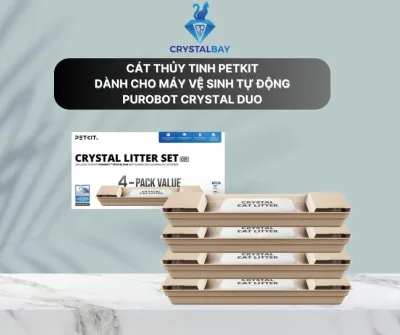 Petkit Glass Sand Tray Set for Automatic Cleaning Machine Purobot Crystal Duo