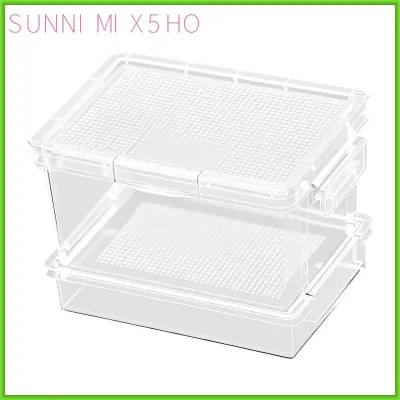 Hộp nhân giống bò sát Nhựa thông gió Terrarium Habitat Hộp đựng thức ăn sống để cho thú cưng ăn