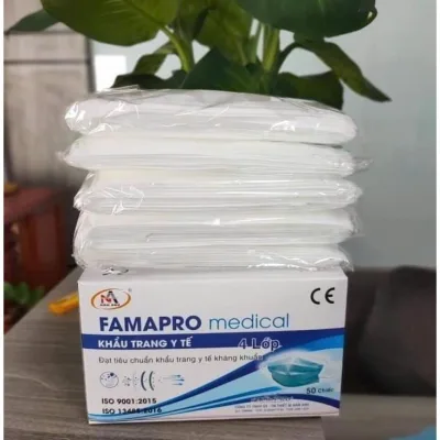 Hộp 50 Cái Khẩu Trang Y Tế Chống Bụi, Kháng Khuẩn, Khẩu TRang NAM ANH