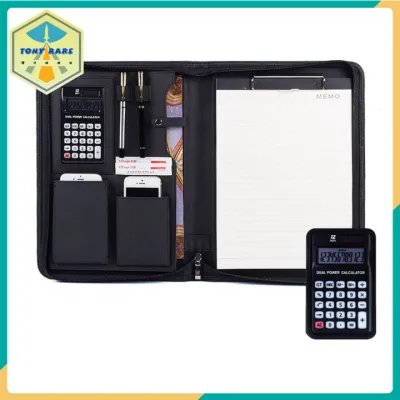TonyRare - Túi đựng tài liệu Portfolio A4 bằng da PU khóa kéo kèm máy tính Professional Conference Document Folder