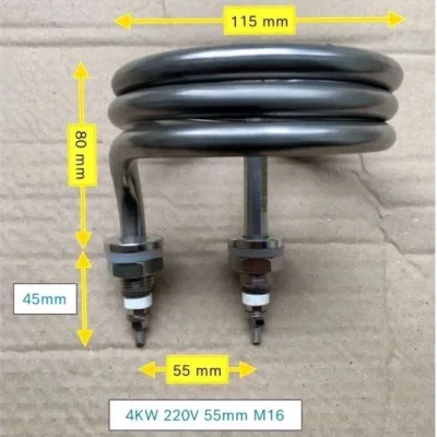 EM118 - Điện trở lò xo 4KW 4.5KW 2.5KW 220V - nồi hấp y tế , chưng nước cất , nấu cám heo…ư