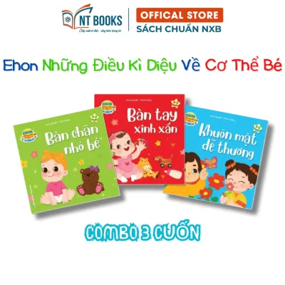 Sách - Ehon Những Điều kì Diệu Về Cơ Thể Bé Sách Thiếu Nhi Dành Cho Bé Từ 0-6 Tuổi - Bộ 3 Quyển - VH