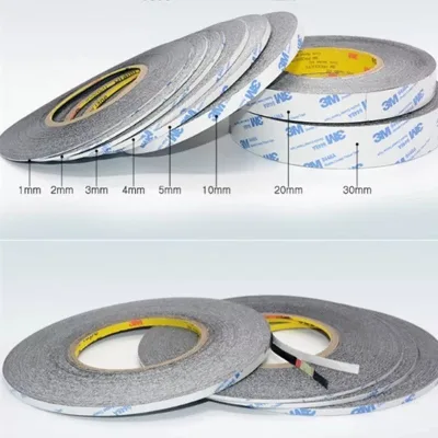 Băng dính hai mặt 3m 9448A bảng ngang 1mm,2mm ,3mm,5mm dài 50m chuyên dụng siêu dính dùng dán màn điện thoại, laptop