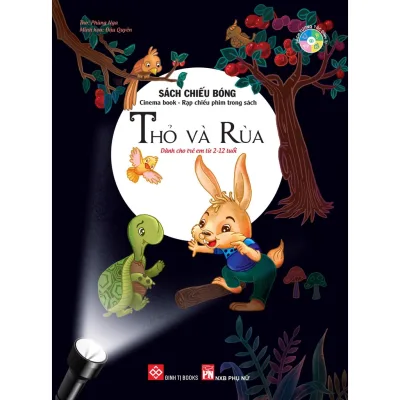 Sách-Sách tương tác - Sách chiếu bóng - Cinema book - Rạp chiếu phim trong sách - Thỏ và Rùa