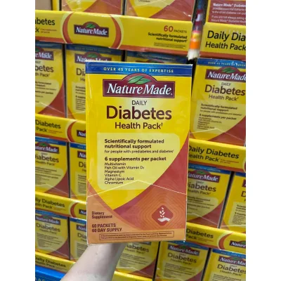Thực phẩm chức năng Điều Hòa Tiểu Đường Nature Made Diabetes Health Pack 60 Gói
