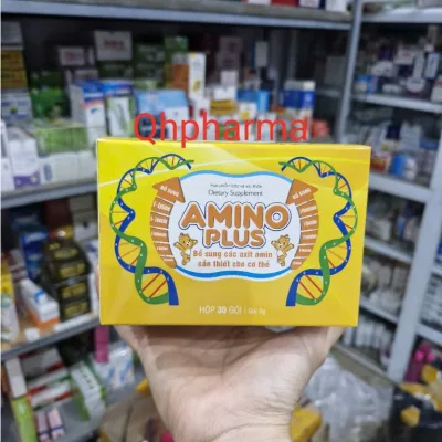 AMINO PLUS hộp 30 gói giúp bổ sung các acid amin và khoáng chất cho bé phát triển toàn diện