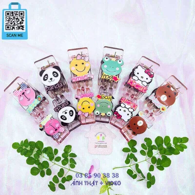 Kẹp tóc nữ hàn quốc cute, phụ kiện bé gái, kẹp càng cua 3 răng 5 răng, gắp tóc thú vật hoạt hình dễ thương Hàn Quốc cao cấp - thương hiệu Vợ Chồng Tôi