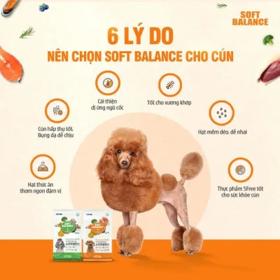 Thức ăn hạt mềm cho chó mọi lứa tuổi các loại 100g/300g (ANF SOFT, SOFT BALANCE)