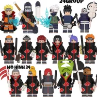 Mô Hình Lắp Ráp minifigures anime Nhân Vật Hoạt Hình Naruto AKATSUKI kakashi itachi sasuke sakura obito madara hokage
