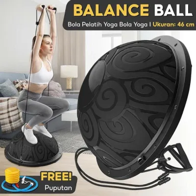 Bóng tập YOGA BALL BALANCE BG ,Gym Tặng hai dây kéo bóng tập thể lực thăng bằng
