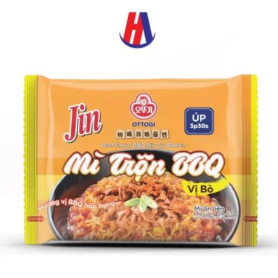 Mì Ăn Liền Trộn BBQ Vị Bò Ottogi 75g
