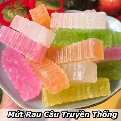 500g Rau câu trái cây thơm ngon - bánh kẹo tết