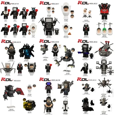 Robot lắp ráp đồ chơi trẻ em Skibidi TV Man Mini