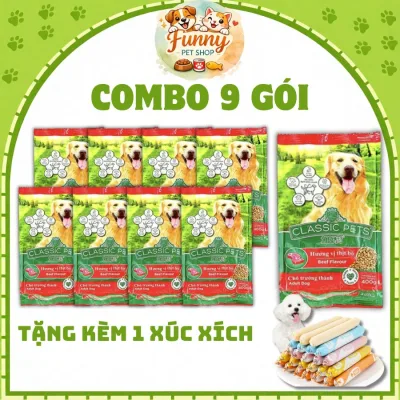 Combo 9 Pack. Classic Pets Hard Grain Dog Food 400g.