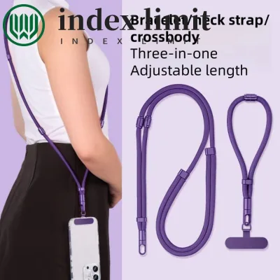 Dây đeo điện thoại đeo chéo GIỚI HẠN INDEX, Dây treo cổ có thể điều chỉnh độ dài Dây đeo điện thoại di động, Khóa xoay Dây đeo cổ tay có thể chuyển đổi Dây đeo điện thoại 3 trong 1 có thể tháo rời Du lịch ngoài trời