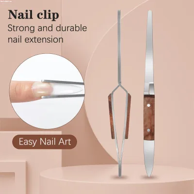 MeikoDeft Gel Nối Dài Qui Xây Dựng Định Hình Nhíp Chéo Móng Tay Kẹp Móng Tay Nghệ Thuật Dụng Cụ Làm Móng Tay Chuyên Nghiệp Tay Cầm Bằng Gỗ Kẹp VN