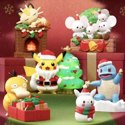 Giáng Sinh Pokemon Pikachu Psyduck Squirtle Các Bức Tượng Hành Động Ô Tô Để Bàn Thủ Công Trang Trí Đồ Chơi Hoạt Hình Dễ Thương Mô Hình Hoạt Hình Không Thể Phá Vỡ Bộ Sưu Tập Búp Bê Quà Tặng Sinh Nhật Cho Bé Trai
