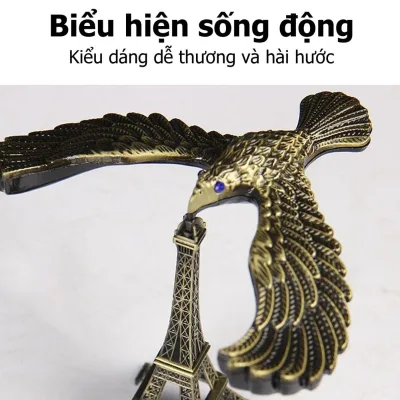 Balanced Eagle Bird Model Made from Copper-Zinc Alloy, Luxurious Decoration for Living Room Office Desk, Creates a Classy Accent, Suitable for Modern Spaces, High-End Decor Products