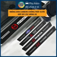Bộ miếng dán cacbon chống chầy xước bảo vệ bậc cửa xe và cốp full đầy đủ cho các hãng xe KIA,TOYOTA,MAZDA,CHEVROLET,MITSUBISHII,VINFAST,HYUNDAI,FORD