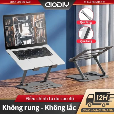 GIÁ ĐỠ LAPTOP AIODIY - Hợp Kim Nhôm Cao Cấp Siêu Bền, Chịu Lực Tốt,Phù Hợp Macbook, iPad, Máy Tính Bảng