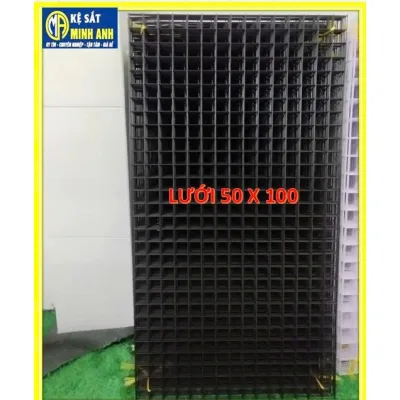 Lưới Sắt Ô Vuông Đen Dày 2.5ly ô 5cm 3cm Lưới Treo Phụ Kiện Tấm Lưới Treo Đồ Decor Làm Chuồng ( Đen) - Nhiều Size