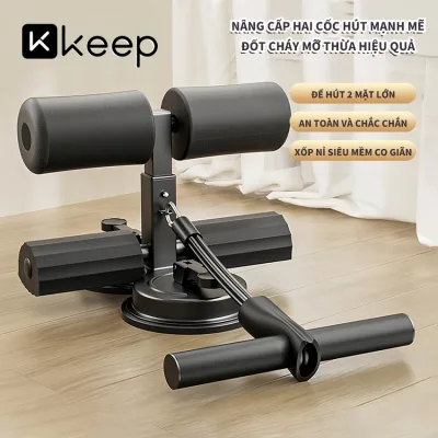 Trụ Tập Bụng KEEP Gập Eo Thon Tại Nhà Đế Hút Chân Không Có Dây Kéo Hỗ Trợ Tiện Lợi Khỏi Cần Tới Phòng Gym