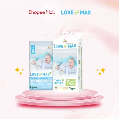 Tả/Bỉm LOVE MAX quần NB/S/M/L/XL/XXL/XXXL/XXXXL 50 miếng