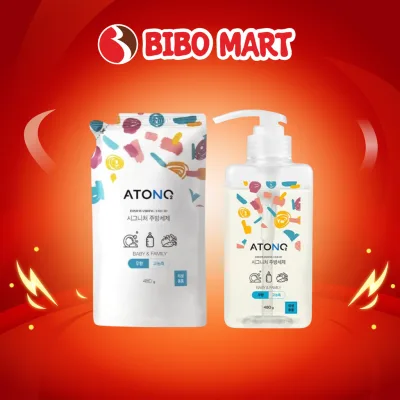 Nước Rửa Bình Sữa Chén Bát Atono2 Thuần Chay Chiết Xuất Thiên Nhiên Chai 480g - Bibo Mart
