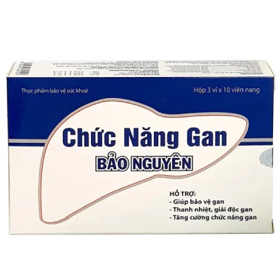 Viên uống Chức Năng Gan BẢO NGUYÊN (Hộp 30 viên) Hỗ trợ giúp bảo vệ gan, thanh nhiệt, giải độc gan, tăng chức năng gan.