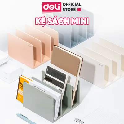 Kệ Để Sách Mini Nusign Deli Chia 3 Ngăn – Kệ Tài Liệu Cao Cấp Cho Bàn Học & Văn Phòng Đựng Tài Liệu/Planner/Sổ Tay
