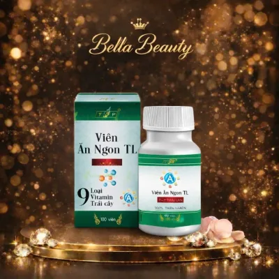 Thực Phẩm Chức Năng Viên Ăn Ngon TL- 9 loại vitamin trái cây 1 hộp 100 viên giúp ăn ngon, tăng cân