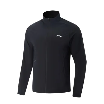Áo Khoác Gió Không Mũ Thể Thao Nam Li-Ning Tập luyện/Training AFDVF65-1V (Ghép bộ Quần AYKV553-1V)