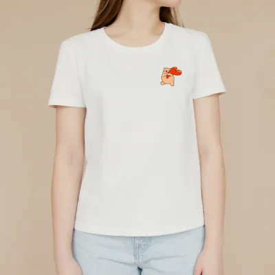 Áo Thun Cặp In Hình Cute Áo Phông Đôi Nam Nữ Form Xuông Vải Thun Lạnh Mát Không Xù Lông