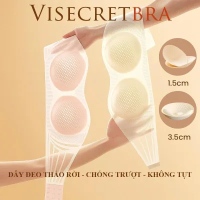 Áo Lót Nữ Áo Bra Nữ Visecret Bra Áo Không Dây Nâng Vòng 1 Không Gọng Có Mút Đệm Gom Quả Chống Xệ -- 250455