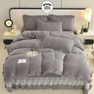 chăn ga gối nỉ nhung sữa, bộ chăn ga gối nỉ sữa mềm mịn ấm áp bền đẹp